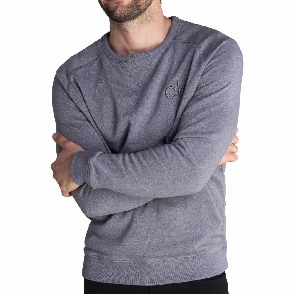 Calvin Klein Columbia Crew Neck Sweater - Silver Marl Street Fashion
