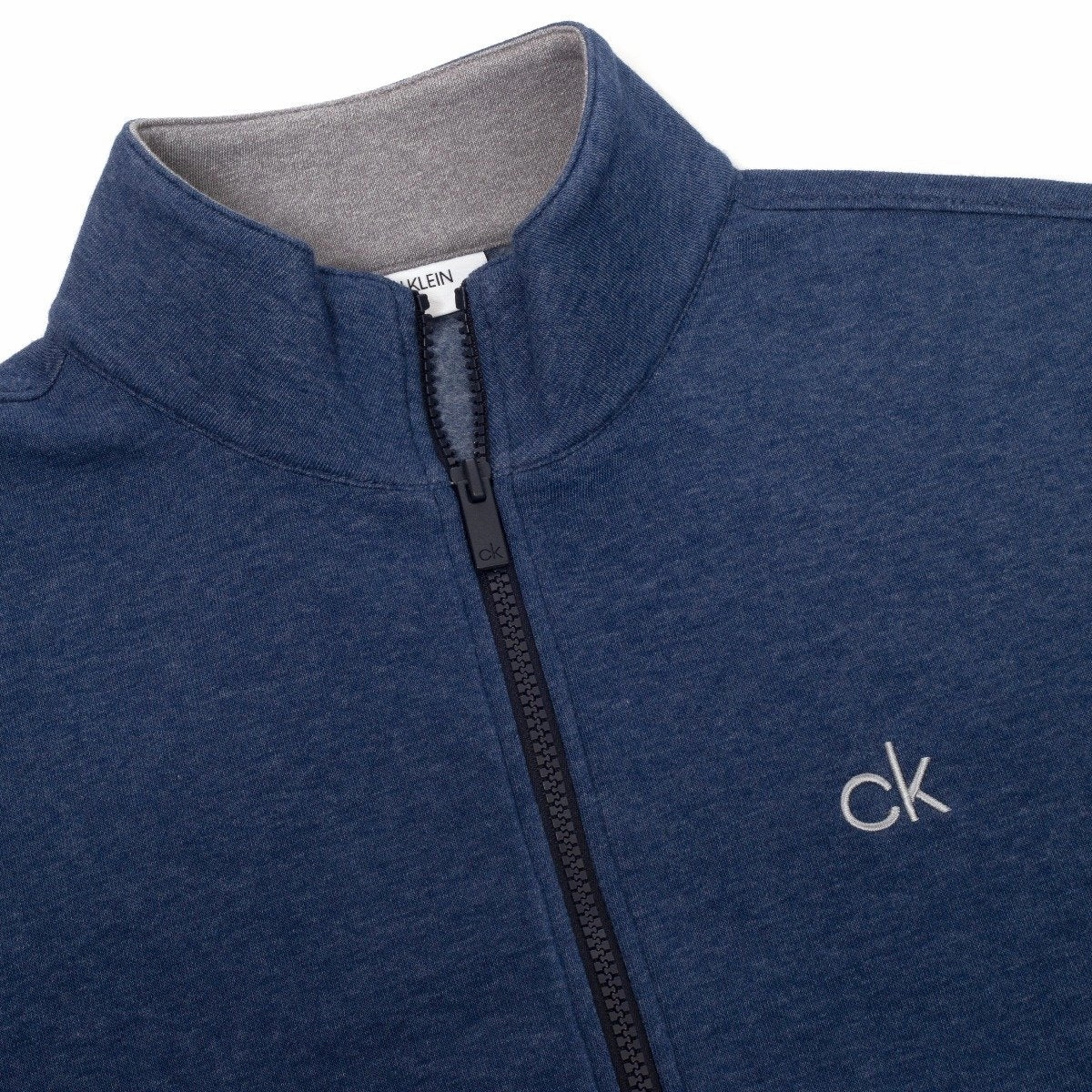 Calvin Klein Columbia Full Zip Sweater - Denim Marl Concert wear