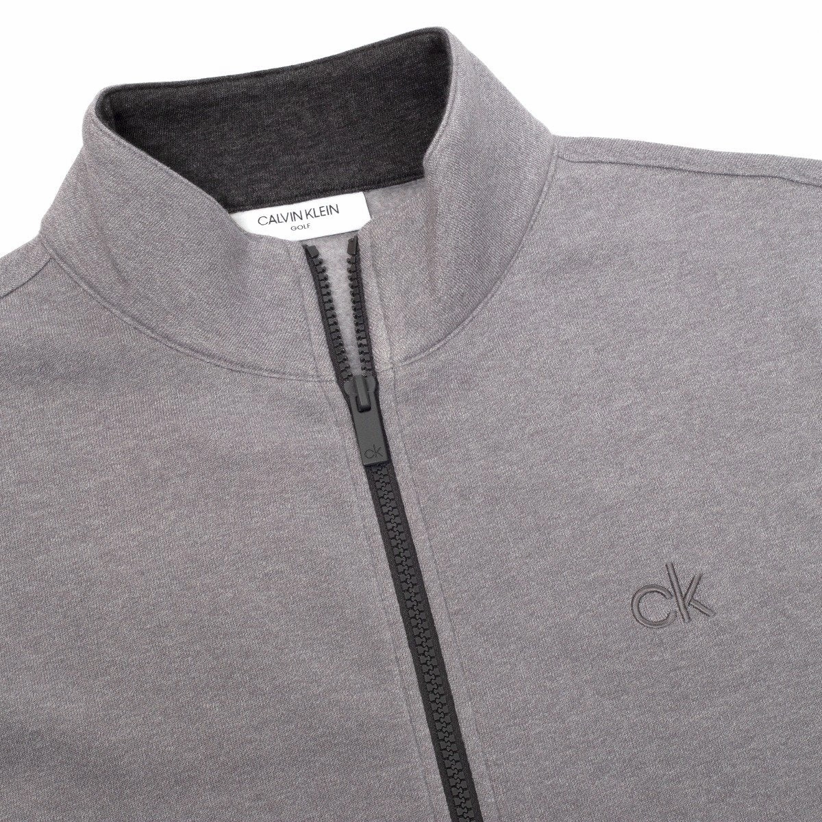Calvin Klein Columbia Full Zip Sweater - Silver Marl product display