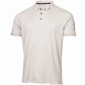 Light Wear Calvin Klein Concord Polo Shirt - Pale Silver Marl