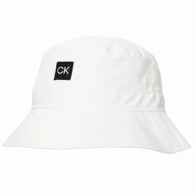 Calvin Klein Delaware Bucket Hat - White Compact Fit Versatile Style