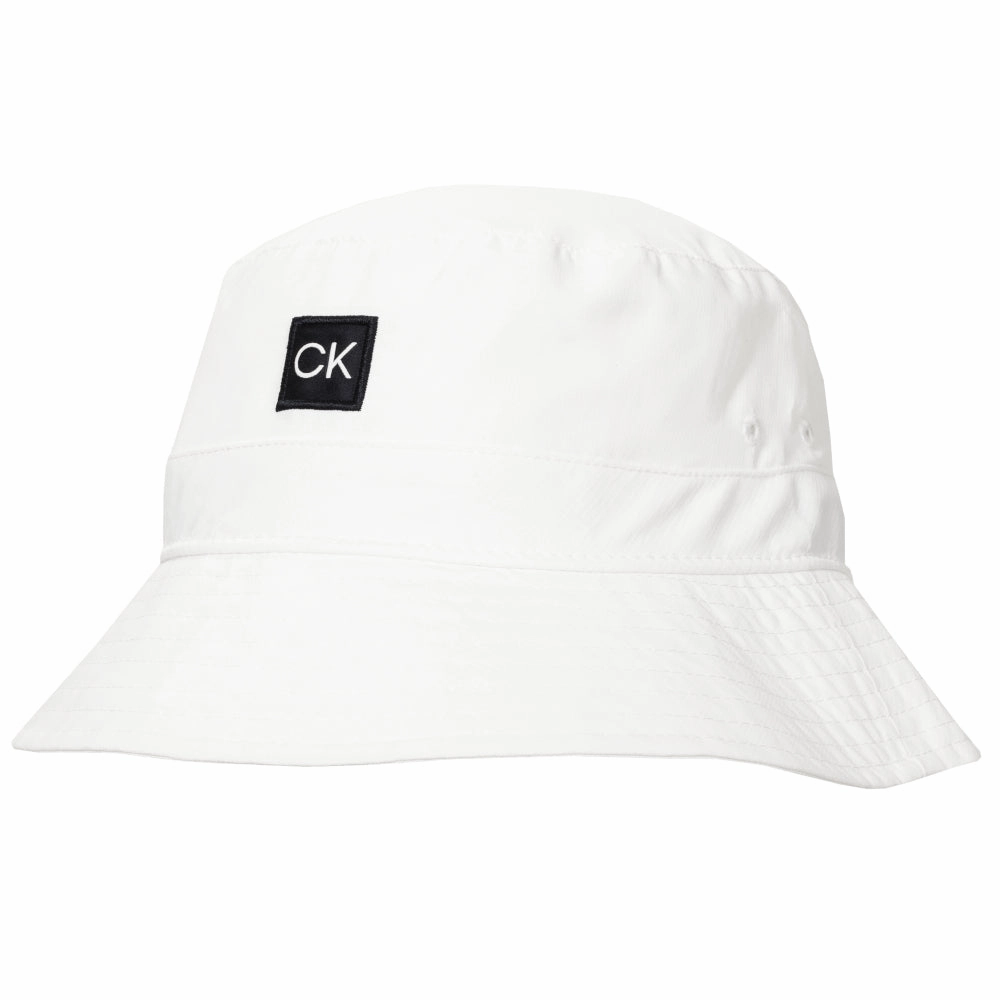 Calvin Klein Delaware Bucket Hat - White Compact Fit Versatile Style