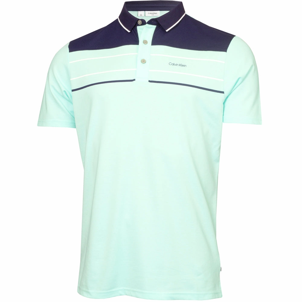 Fit for Everyone Essential Fashion Calvin Klein Eagle Polo Shirt - Aqua