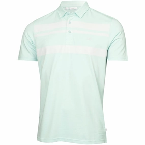 Calvin Klein Fort Jackson Polo Shirt - Aqua Fun Style NonIrritating Fabric
