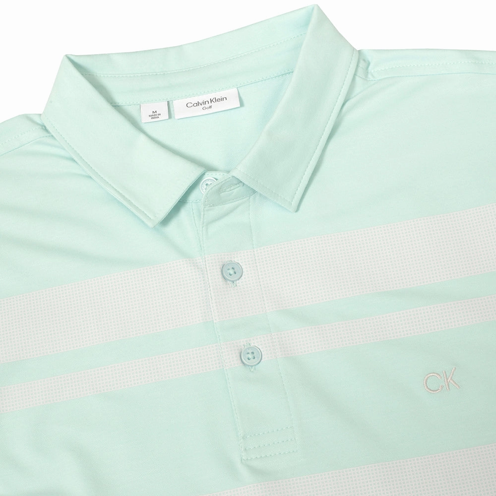 AntiStaticFinish Reinforced Collar Calvin Klein Fort Jackson Polo Shirt - Aqua