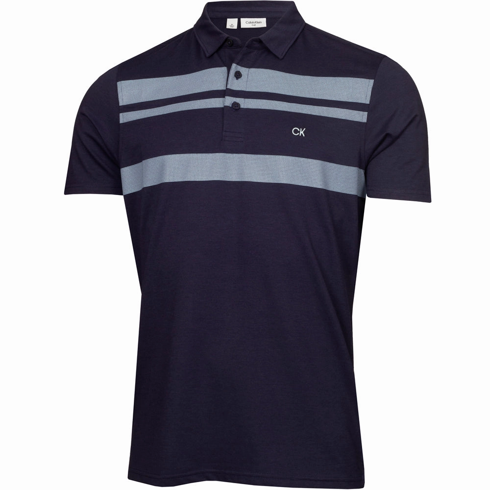 Calvin Klein Fort Jackson Polo Shirt - Evening Blue Soft And Comfortable Soft Fabric