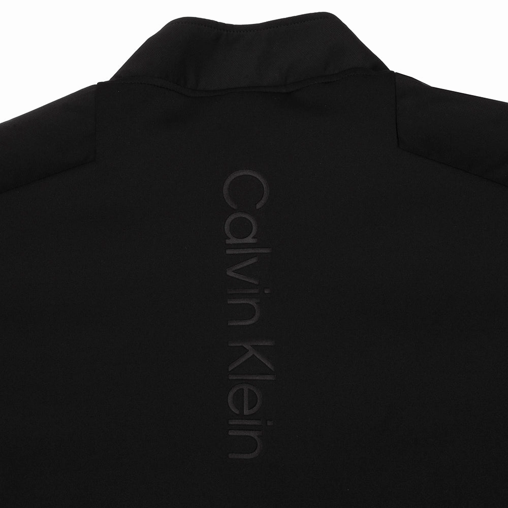 Side Pockets Classic Sporty Calvin Klein Houston Hybrid 1/2 Zip - Black