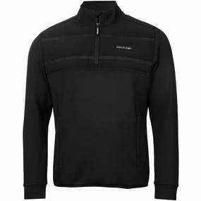 Essential Outerwear Calvin Klein Houston Hybrid 1/2 Zip - Black
