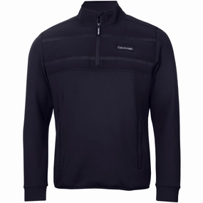 Calvin Klein Houston Hybrid 1/2 Zip - Navy product fuzzy coziness