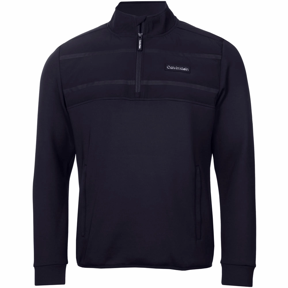 Calvin Klein Houston Hybrid 1/2 Zip - Navy product fuzzy coziness