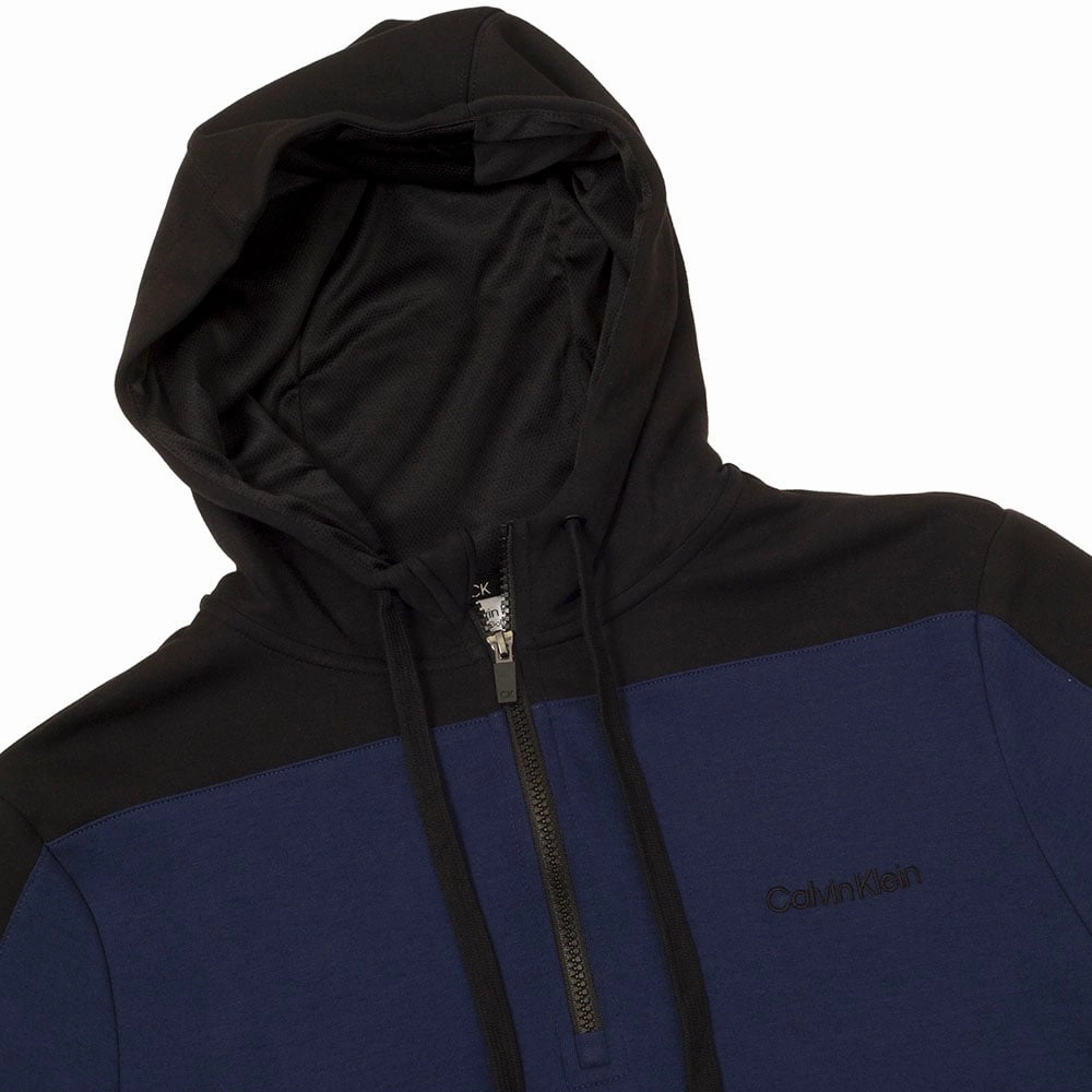 product abstract mystery Calvin Klein Kent Hooded 1/2-Zip Pullover - Peacoat