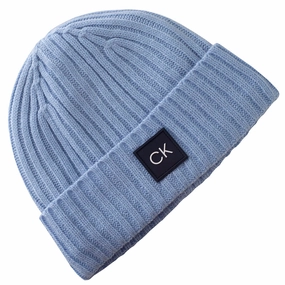 Cool feature Calvin Klein Losar Beanie Hat - Airblue
