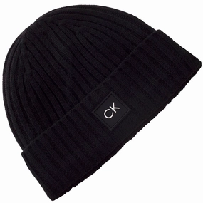 Outdoor Wear Weekend Vibes Calvin Klein Losar Beanie Hat - Black