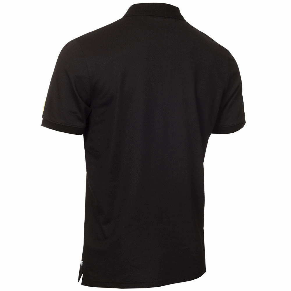 Calvin Klein Miles Polo Shirt - Black Timeless Top Geometric Print
