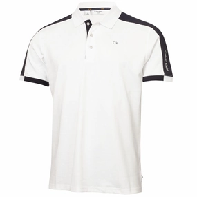 Comfy Look Calvin Klein Miles Polo Shirt - White/Navy