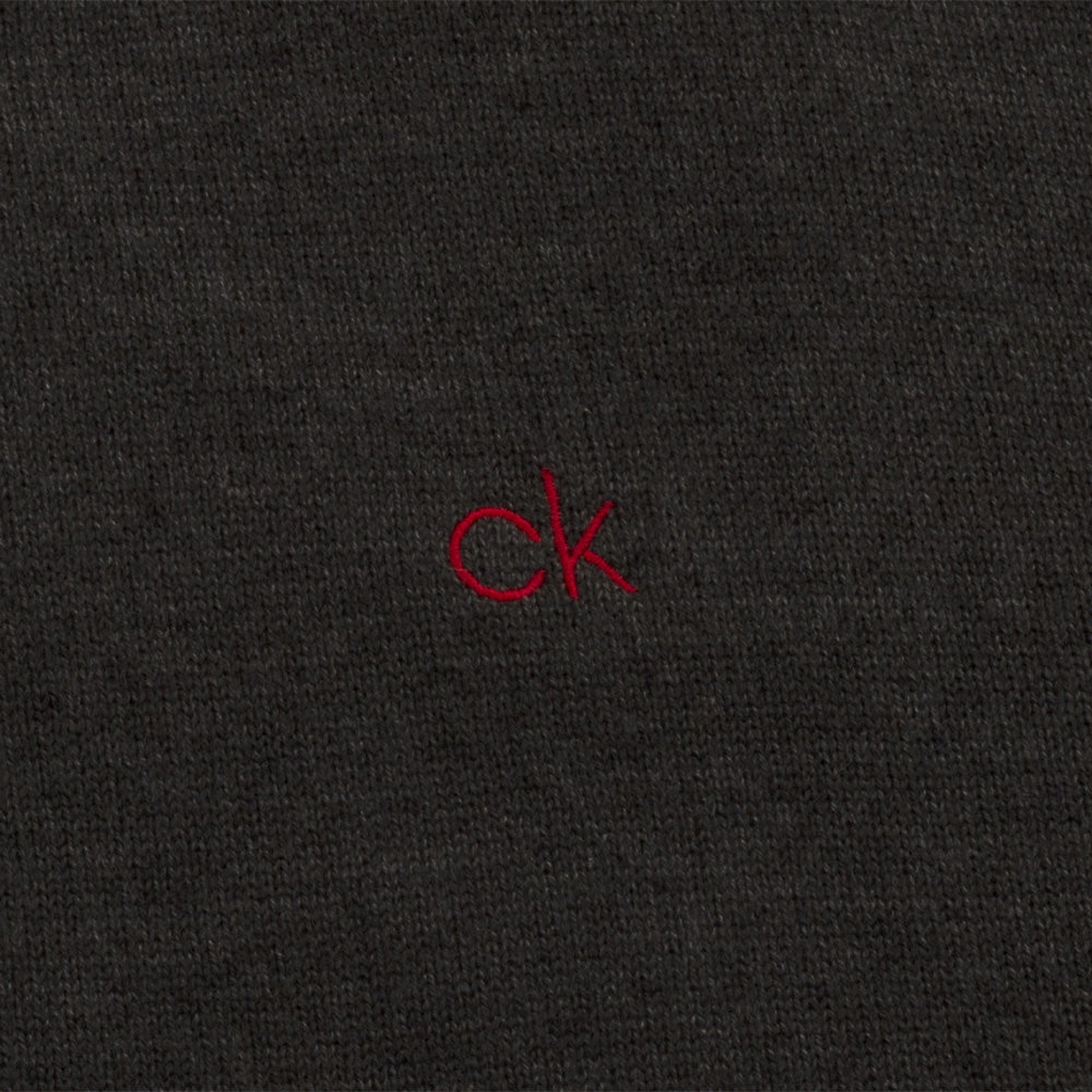 product home friendliness Calvin Klein Monaco Sweater - Charcoal Marl/Red