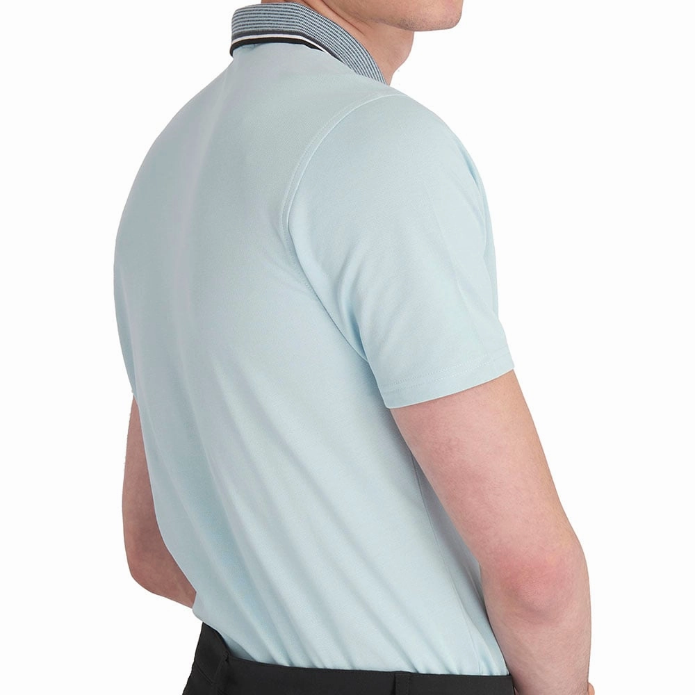 Calvin Klein Monterey Polo Shirt - Artic Ice Wrinkle Free Fabric Perfect for Any Outfit