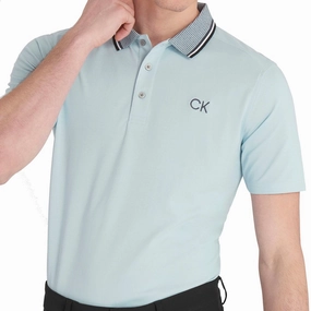 Moisture Wicking Technology Calvin Klein Monterey Polo Shirt - Artic Ice