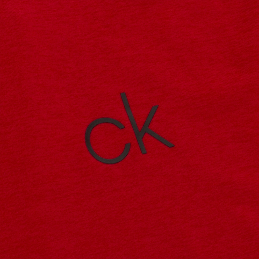 product tassel movement Calvin Klein Newport 1/2 Zip Pullover - Power Red Marl