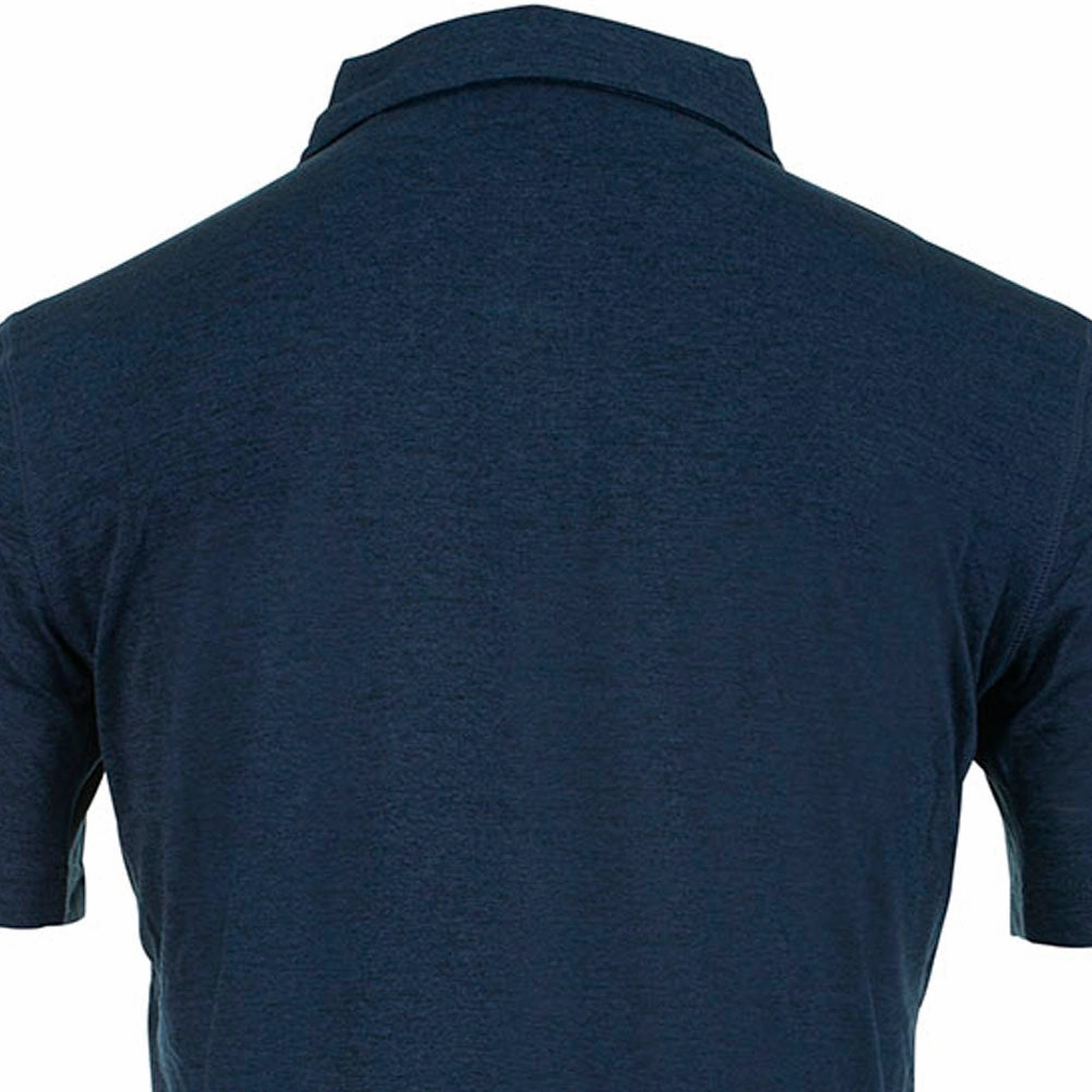 Calvin Klein Newport Polo Shirt - Navy Marl Wrinkle Resistant Material