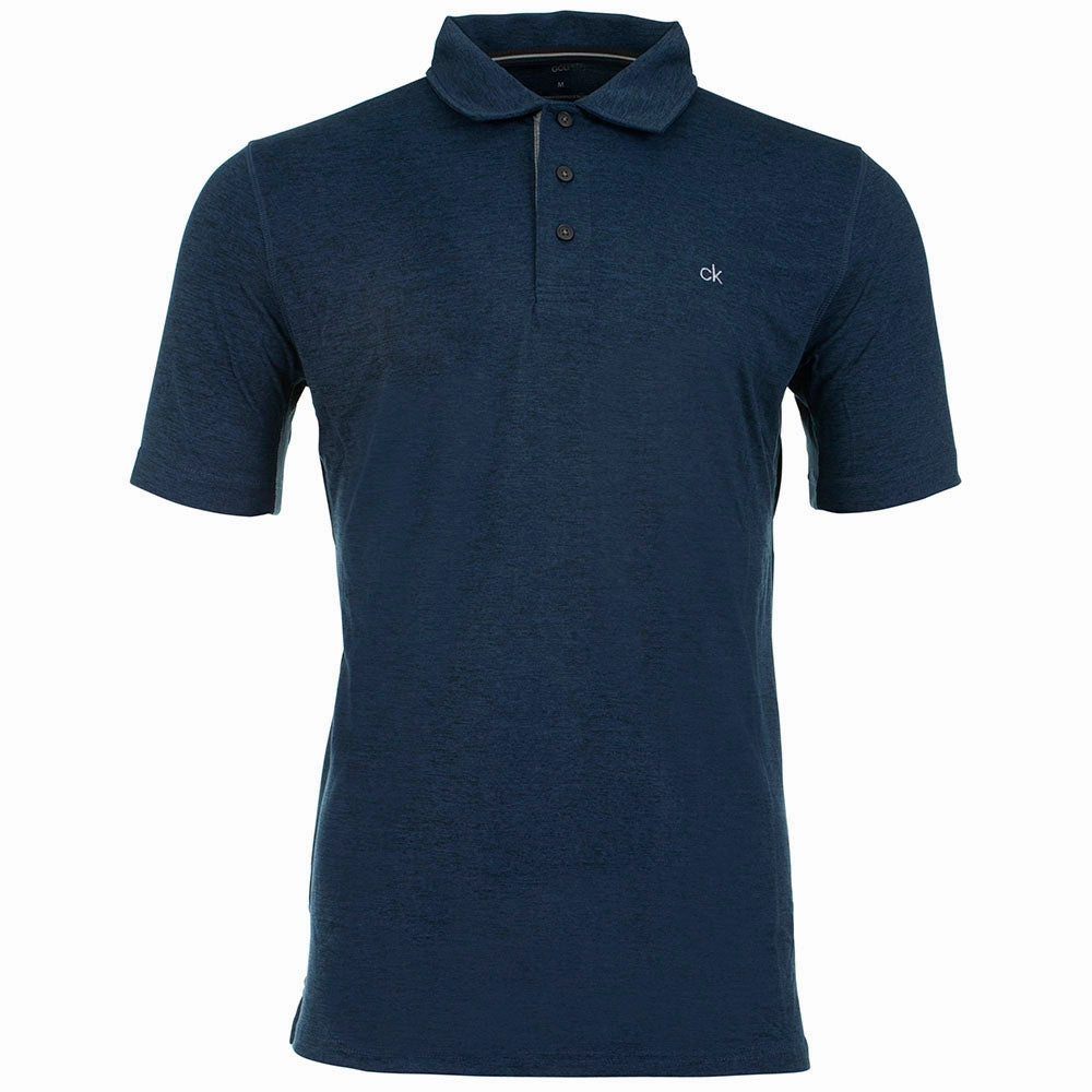 Calvin Klein Newport Polo Shirt - Navy Marl brandable polo neck
