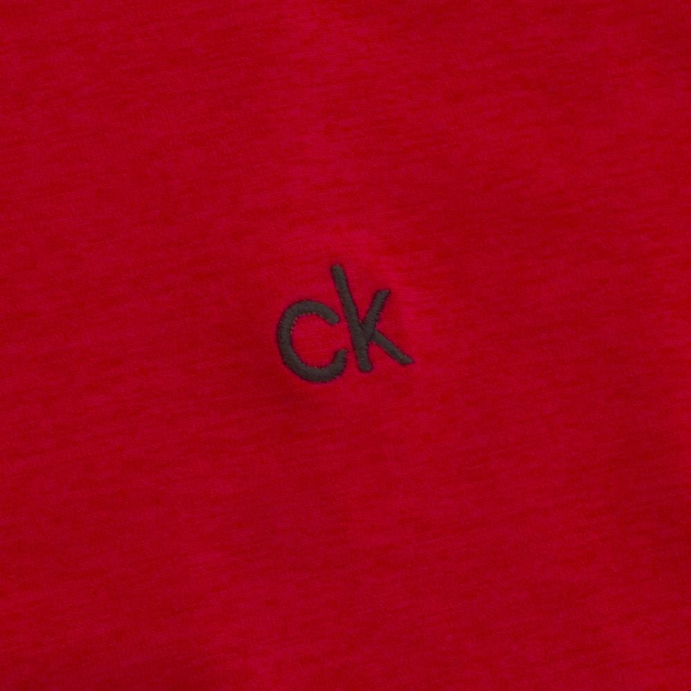 Rayon blend Slim Silhouette Calvin Klein Newport Polo Shirt - Power Red Marl