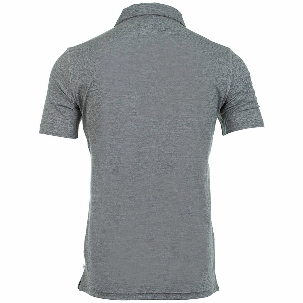 Calvin Klein Newport Polo Shirt - Silver Comfort and Ease Flexible Weave