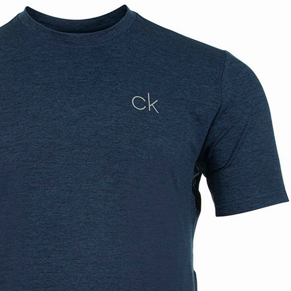 Calvin Klein Newport T-Shirt - Navy Marl in demand Cozy Layers