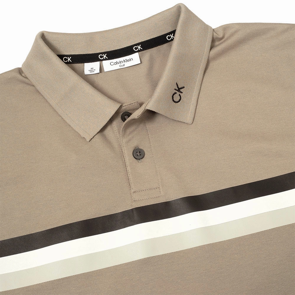 Calvin Klein Parker Polo Shirt - Cameo Green loose fitting Ultra Soft Finish