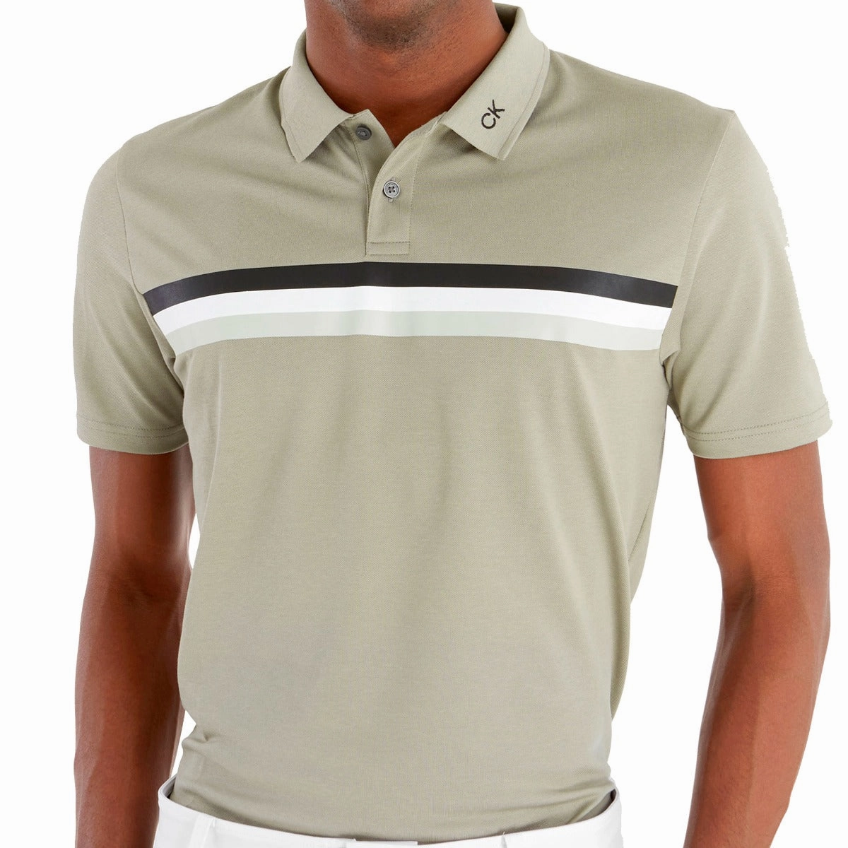 Calvin Klein Parker Polo Shirt - Cameo Green Regular Fit Classic Outfit Style