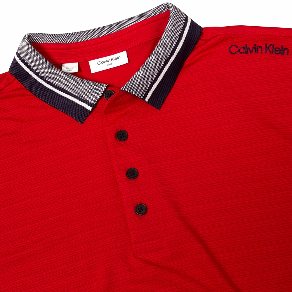 NoSideSeam Calvin Klein Parramore Polo Shirt - Red