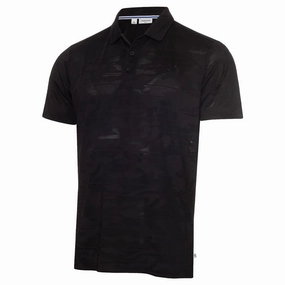 Timeless Look Low Impact Manufacturing Calvin Klein Pentil Polo Shirt - Black