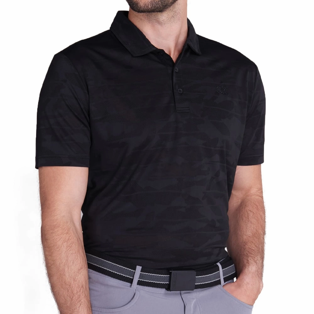 Casual Essentials Calvin Klein Pentil Polo Shirt - Black