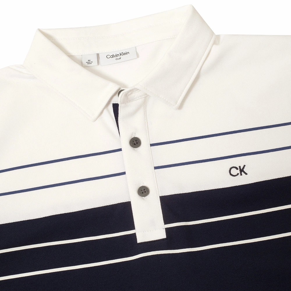 Calvin Klein Pinebrook Polo Shirt - Navy Ethically Sourced Material regular but not boring