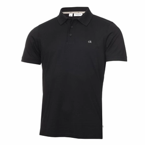 Calvin Klein Planet Polo Shirt - Black Outdoor Leisure Look