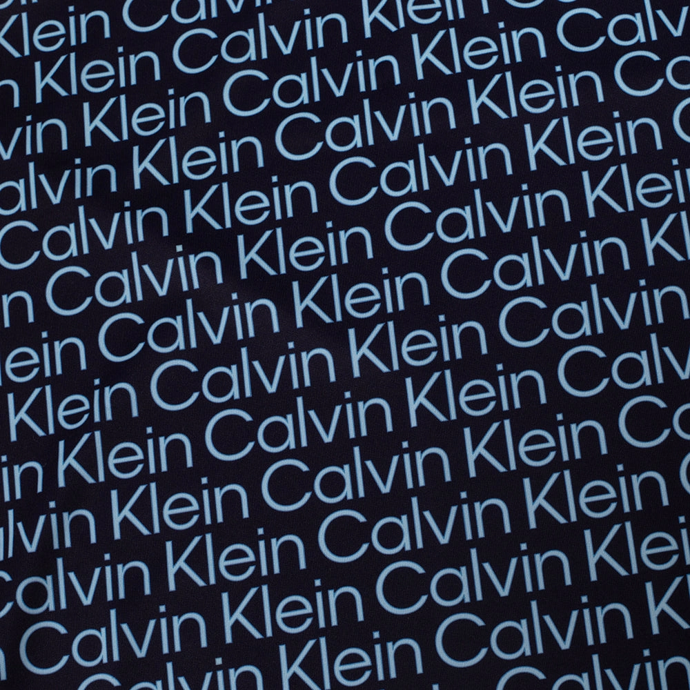 Calvin Klein Print Polo Shirt - Evening Blue/Blue Versatile Comfort
