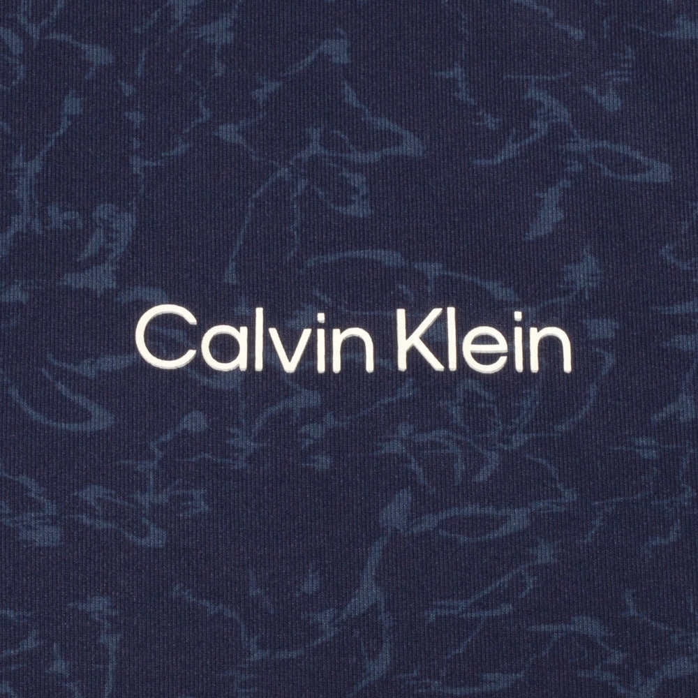 Chill Layer Modern Relaxed Calvin Klein Printed Newport Half Zip Pullover - Navy