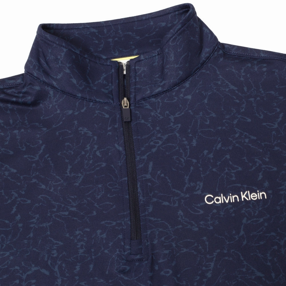 Outdoor Bold product camping suitable functionality Calvin Klein Printed Newport Half Zip Pullover - Navy