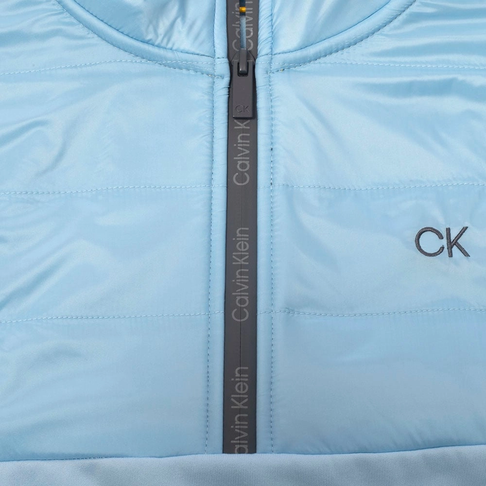 Calvin Klein Ramond Hybrid 1/4 Zip Pullover - Airblue Soft Layer