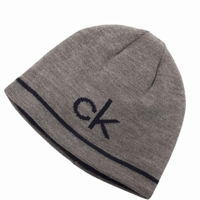 Daywear Piece Calvin Klein React Reversible Beanie - Grey Marl/Navy