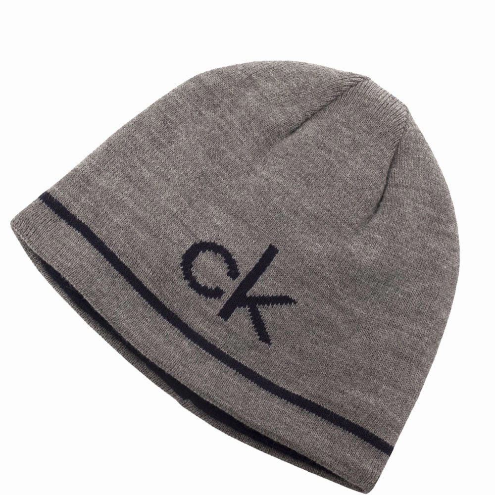 Daywear Piece Calvin Klein React Reversible Beanie - Grey Marl/Navy
