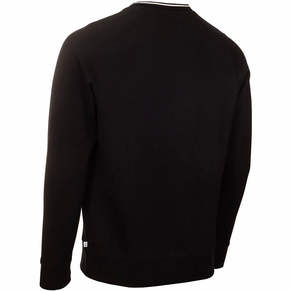 Calvin Klein Rendell Crewneck Sweater - Black Contrast Trim Modern Relaxed