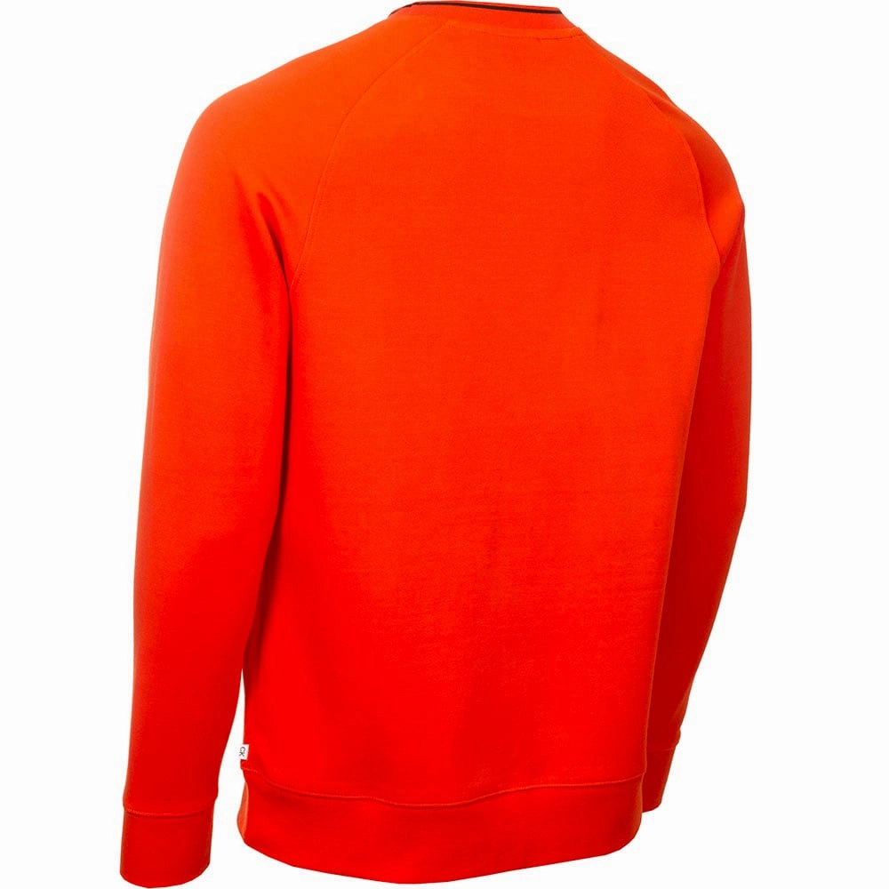 tribal print Calvin Klein Rendell Crewneck Sweater - Spicy Orange
