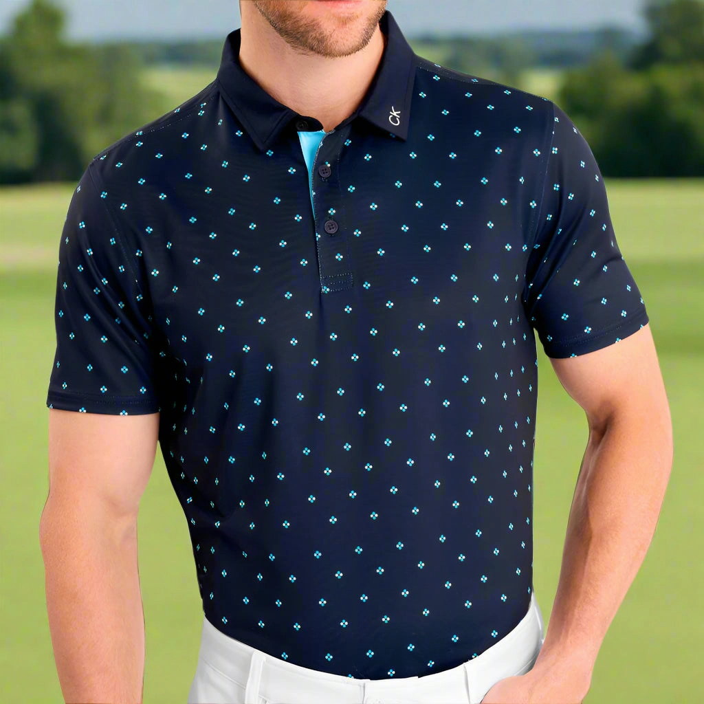 Calvin Klein Riverton Polo Shirt - Navy Modern Design Comfy Essentials Wear
