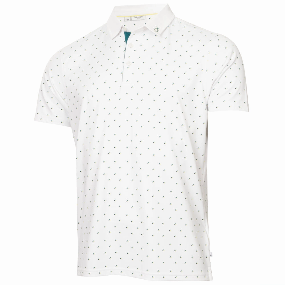 Multi Directional Stretch Relax Trend Calvin Klein Riverton Polo Shirt - White