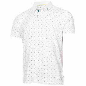 Multi Directional Stretch Relax Trend Calvin Klein Riverton Polo Shirt - White