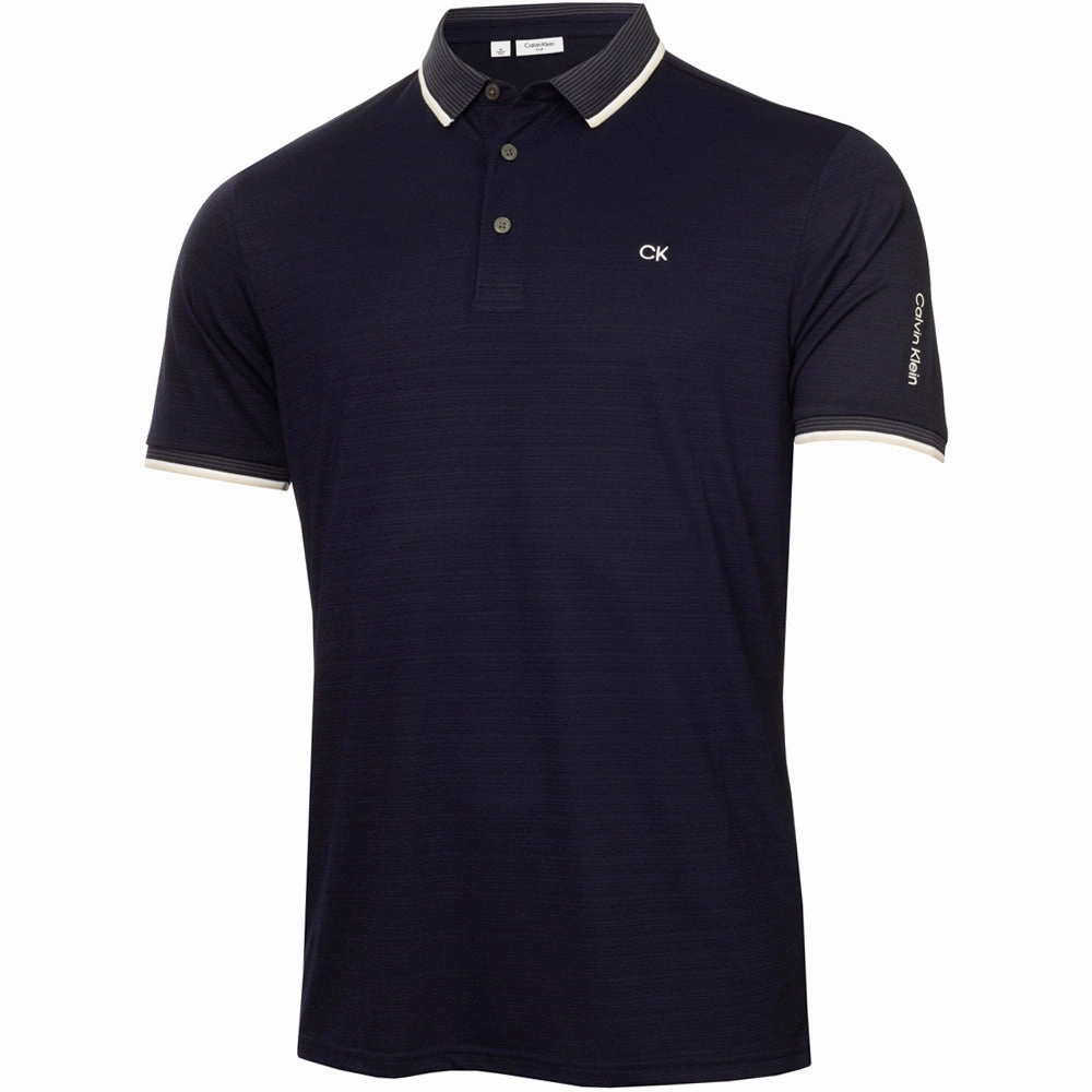 Calvin Klein Rockland Polo Shirt - Navy Temperature Regulating Fabric