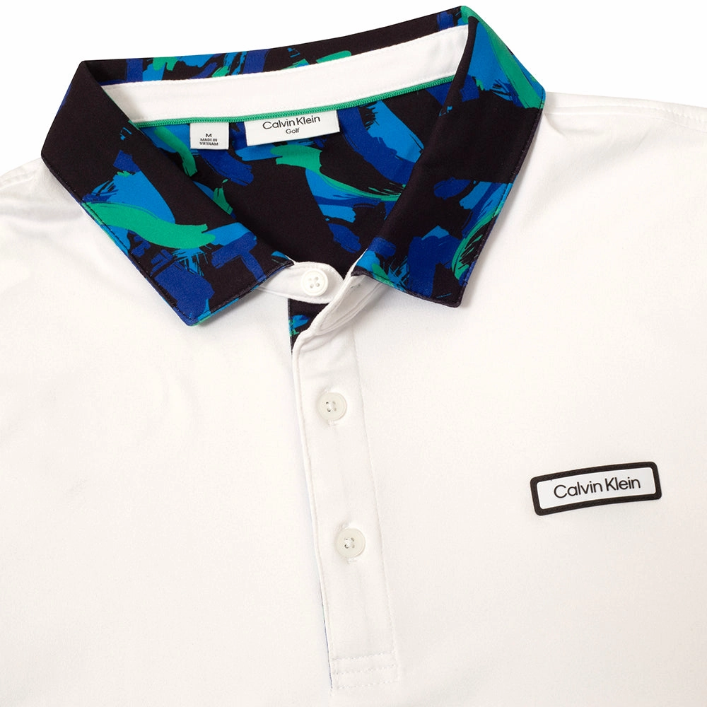 Calvin Klein Seabury Polo Shirt - White Comfortable Layering hypoallergenic material