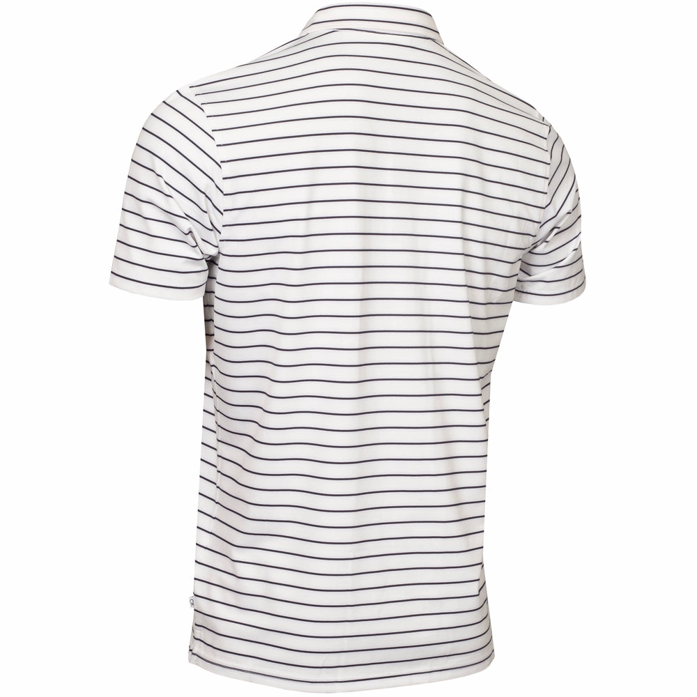 Adult sophistication Calvin Klein Silverstone Polo Shirt - White/Evening Blue