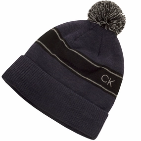 Calvin Klein Stripe Beanie - Peacoat Neutral Tones